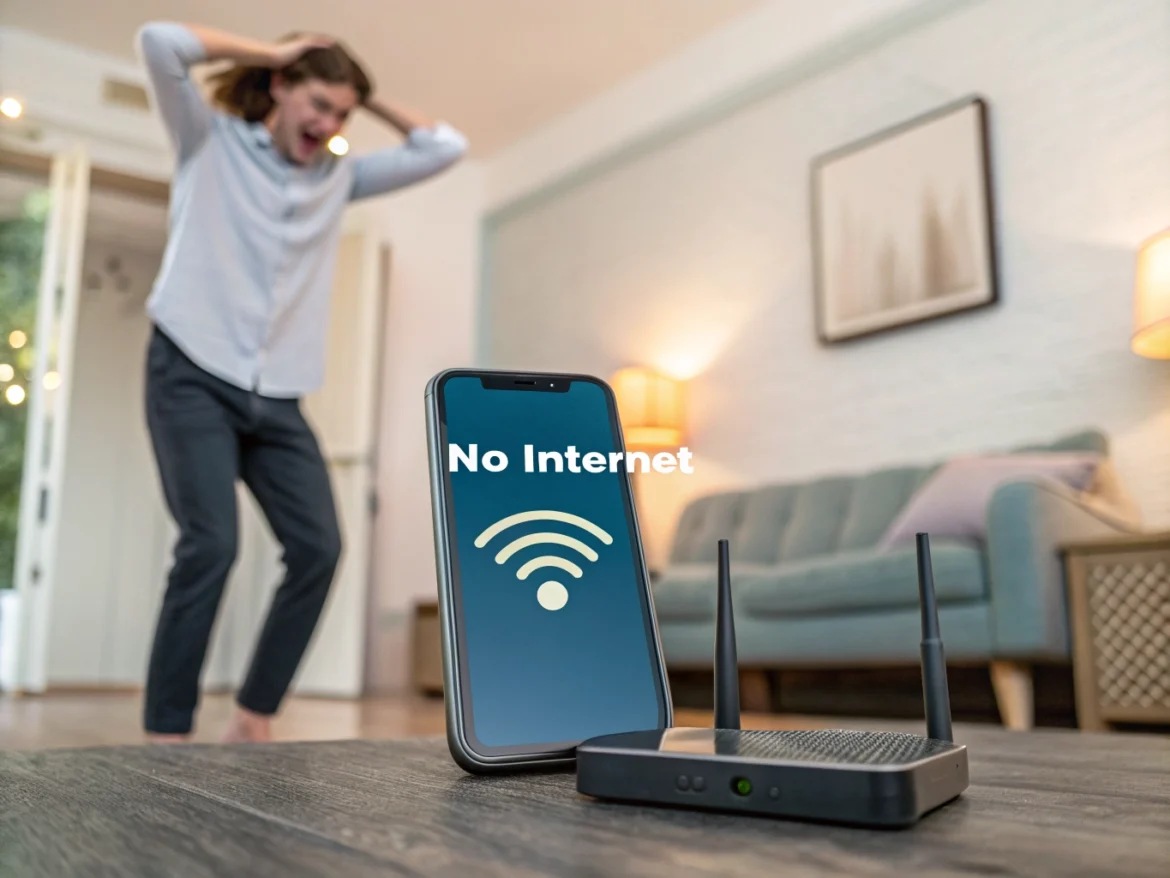 Phone won't connect to wifi error screen illustration