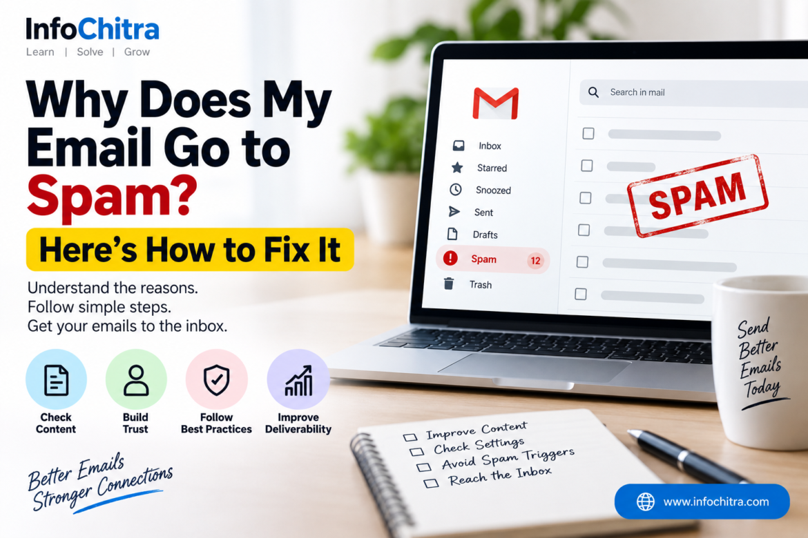 mail going to spam folder illustration