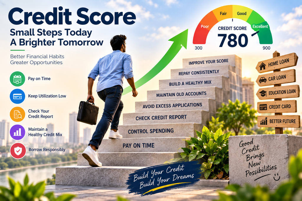 Credit score improvement with a rising financial score