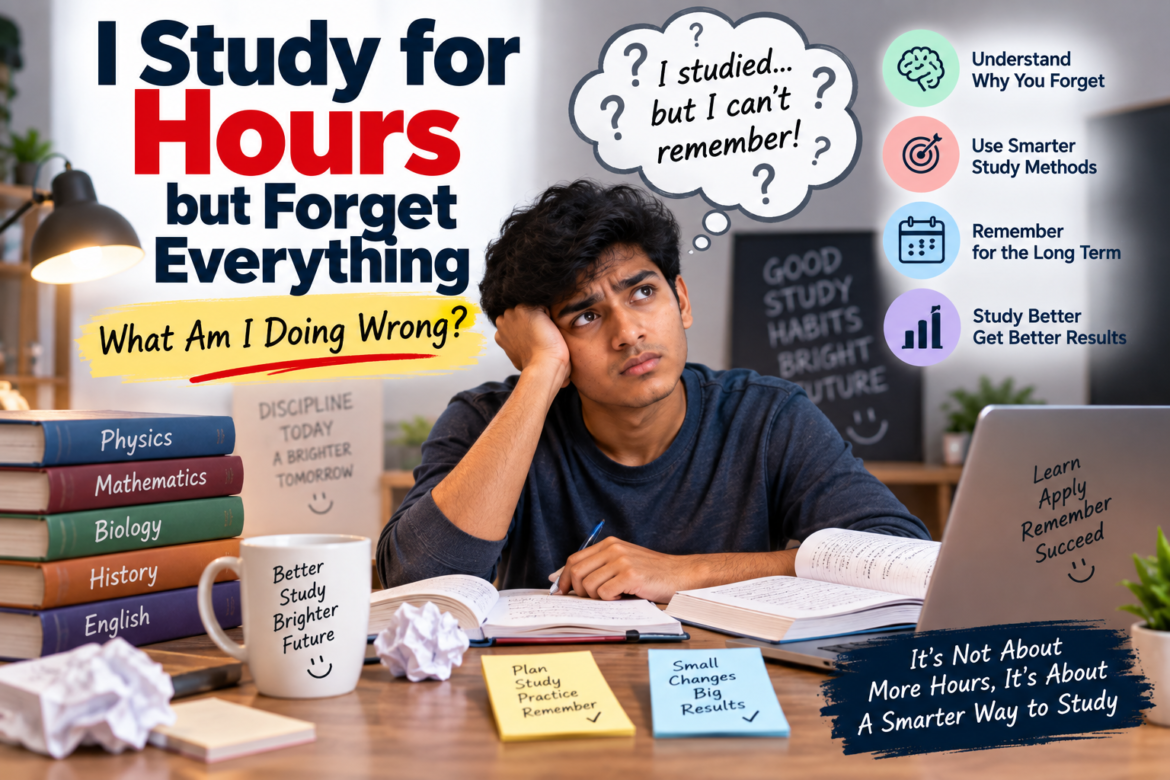 study for hours but forget everything